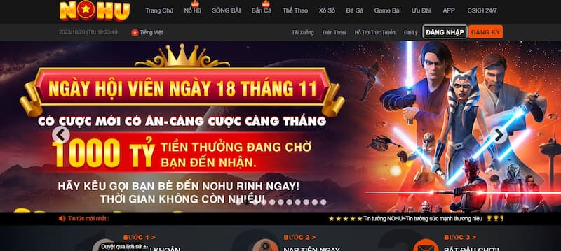 Nohu sân chơi game đổi thưởng đạt chuẩn quốc tế