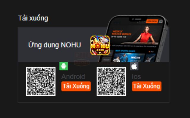 Mã QR để tải app Nohu